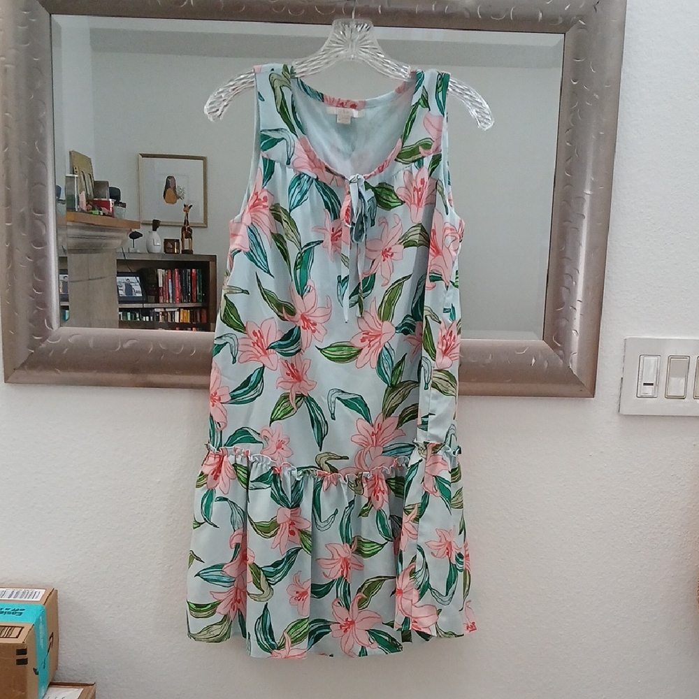 C&E Pastel Floral Dress 18"x34"